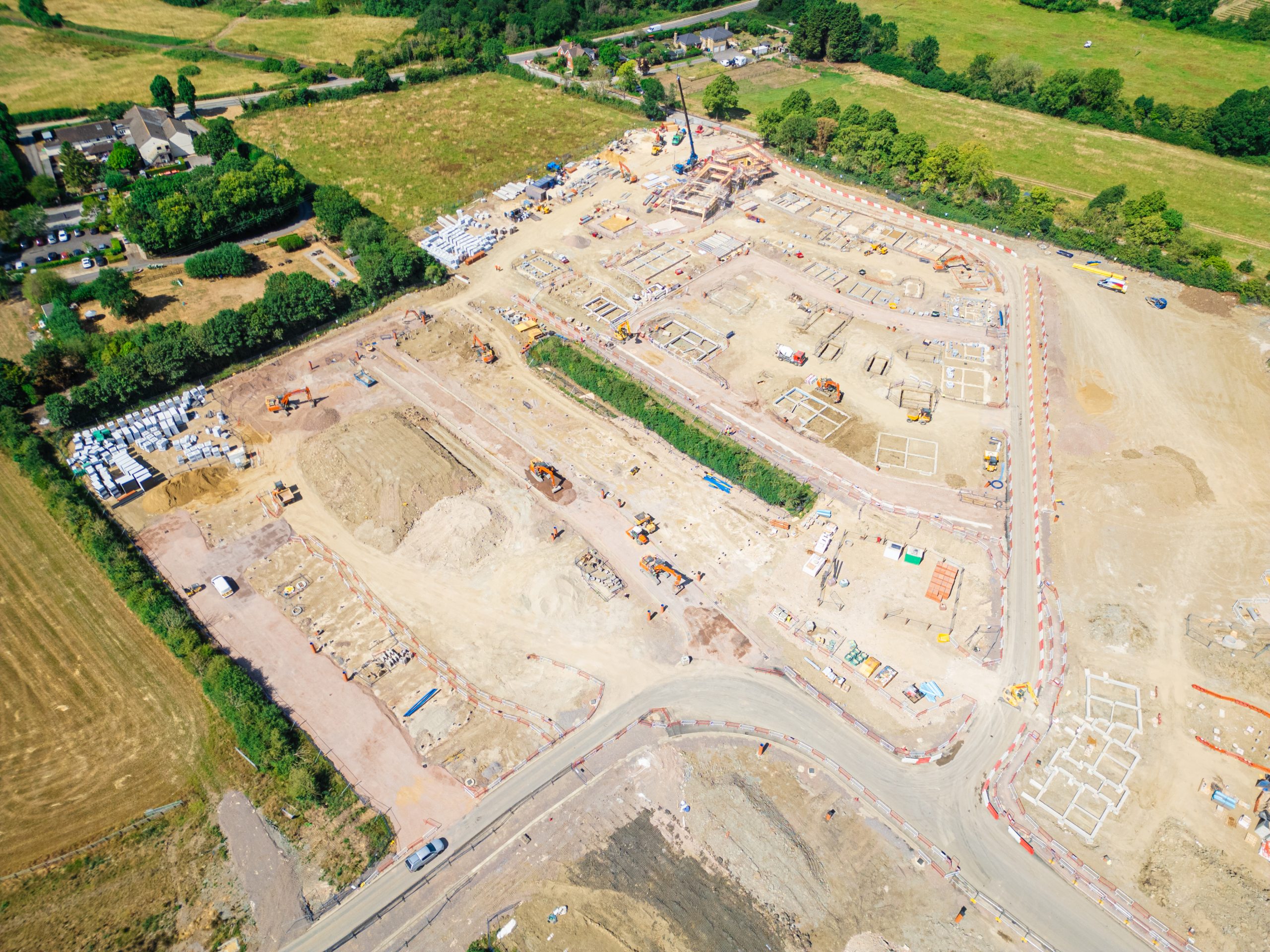 Arial shot of RBeam plots at Swindon site